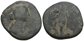 Faustina II (wife of Marcus Aurelius) Æ Sestertius. Rome, AD 175-176. Weight 21,16 gr - Diameter 30 mm.