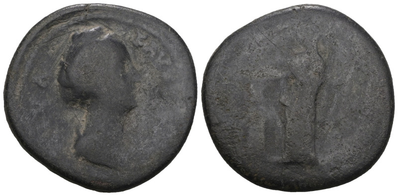 Diva Faustina I Æ Sestertius. Struck under Antoninus Pius in Rome, AD 141-146. W...