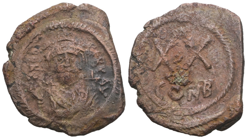 Phocas. (605-606 AD). Æ 20 Nummi. Constantinople. Weight 5,84 gr - Diameter 26 m...