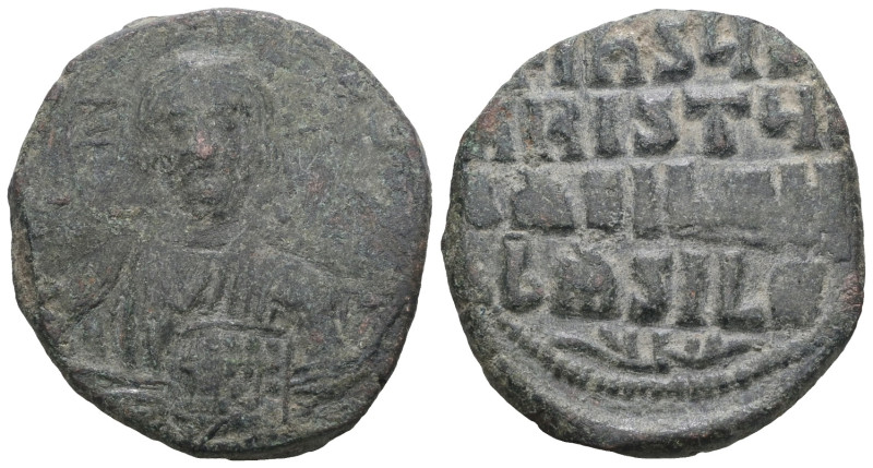 Anonymous Folles. temp. Basil II & Constantine VIII, circa 1020-1028. Æ Follis. ...