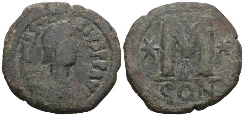 Anastasius I. Follis. 498-518 AD. Constantinople. Weight 18,36 gr - Diameter 32 ...