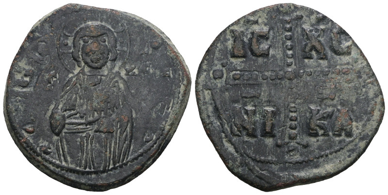 Anonymous Follis, Class C. Michael IV 1034-1041 AD. AE, Follis. Weight 8,65 gr -...