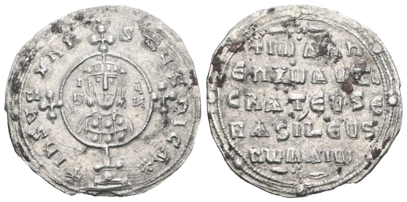 JOHN I. 969-976 AD. AR Miliaresion. Constantinople mint. Weight 2,14 gr - Diamet...