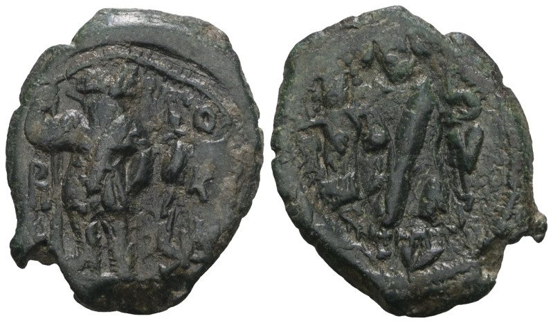 Byzantine bronze coin. Weight 6,25 gr - Diameter 25 mm.