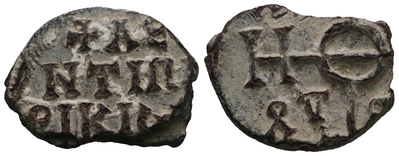 Byzantine Lead Seal PB. Weight 6,33 gr - Diameter 19 mm.