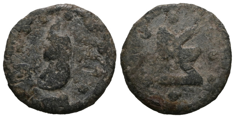 Byzantine Lead Seal PB. Weight 3,77 gr - Diameter 15 mm.