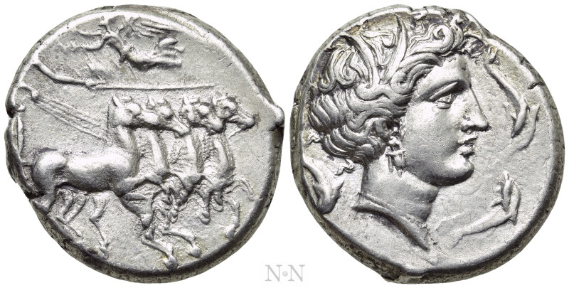 SICILY. Lilybaion (as ‘Cape of Melkart’). Tetradrachm (Circa 330-305 BC). 

Ob...