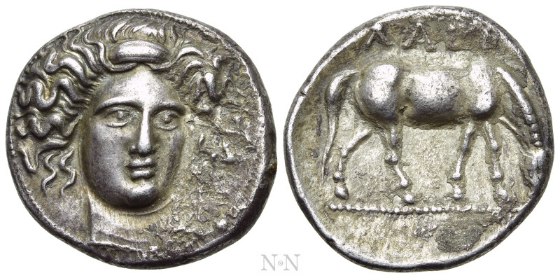 THESSALY. Larissa. Drachm (Circa 400-370 BC). 

Obv: Head of the nymph Larissa...