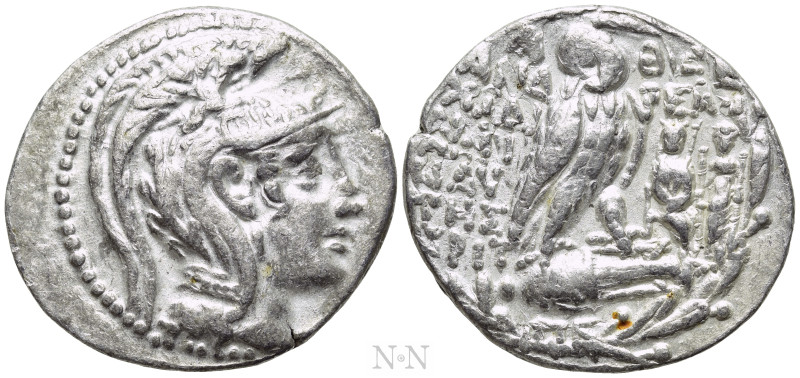 ATTICA. Athens. Tetradrachm (136/5 BC). New Style Coinage. Andreas, Charinautes ...