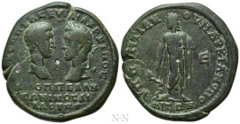 MOESIA INFERIOR. Marcianopolis. Macrinus, with Diadumenian (217-218). Ae Pentassarion. Pontianus, legatus consularis