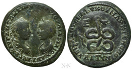 MOESIA INFERIOR. Marcianopolis. Elagabalus, with Julia Maesa (218-222). Ae Pentassarion. Julius Antonius Seleucus, legatus consularis