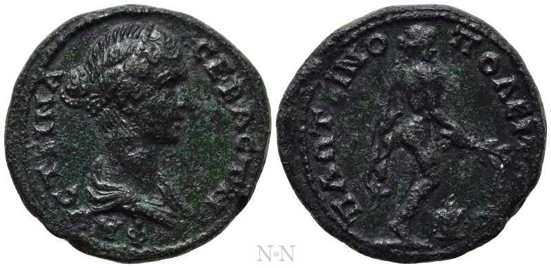 THRACE. Plotinopolis. Faustina II (Augusta, 147-175). Ae. 

Obv: ΦAVCTEINA CEB...