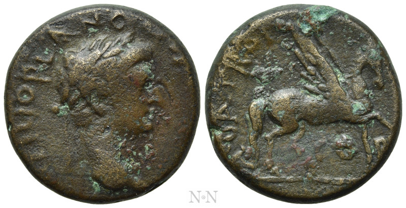 CORINTHIA. Corinth. Tiberius (14-37). Ae. L. Rutilius Plancus and A. Vatronius L...