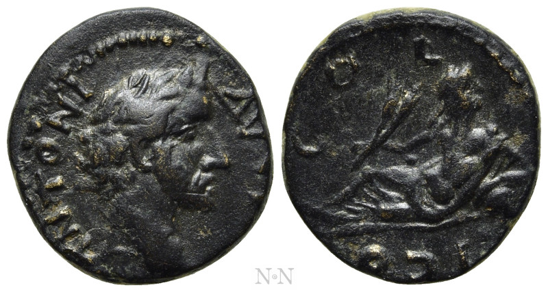 LYCAONIA. Iconium. Antoninus Pius (138-161). Ae. 

Obv: ANTONIN AVG P. 
Bare ...