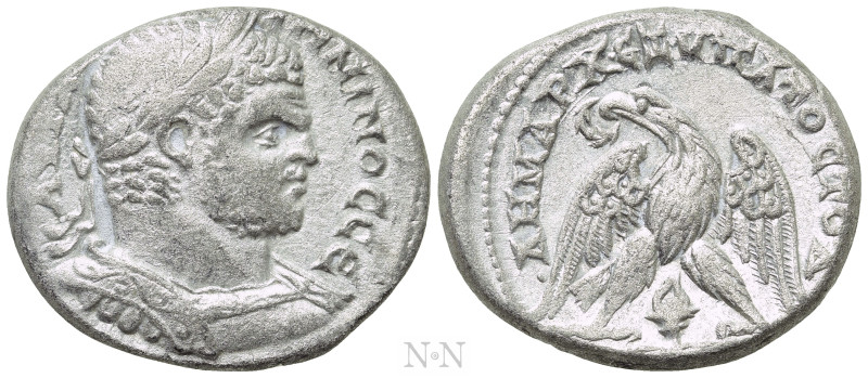 PHOENICIA. Tyre. Caracalla (198-217). Tetradrachm. 

Obv: ΑΥΤ ΚΑΙ ΑΝΤWΝΙΝΟC CЄ...