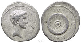OCTAVIAN. Denarius (31-30 BC). Mint in Spain or northern Italy, or traveling with Octavian in Illyricum