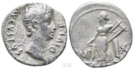 AUGUSTUS (27 BC-14 AD). Denarius. Lugdunum