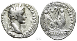 AUGUSTUS (27 BC-14 AD). Denarius. Lugdunum