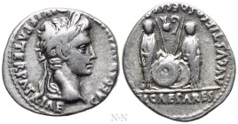AUGUSTUS (27 BC-14 AD). Denarius. Lugdunum