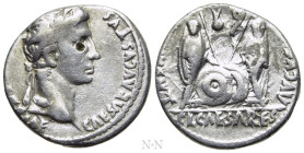 AUGUSTUS (27 BC-14 AD). Denarius. Lugdunum