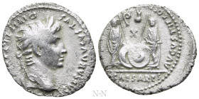 AUGUSTUS (27 BC-14 AD). Denarius. Lugdunum