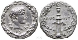 AUGUSTUS (27 BC-14 AD). Denarius. Uncertain eastern mint (in Pannonia?)