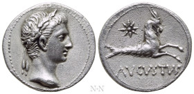 AUGUSTUS (27 BC-14 AD). Denarius. Uncertain Eastern mint
