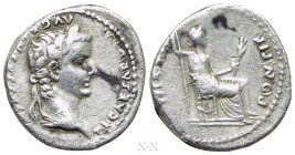 TIBERIUS (14-37). Denarius. "Tribute Penny" type. Lugdunum
