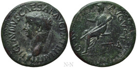 CLAUDIUS (41-54). Dupondius. Rome