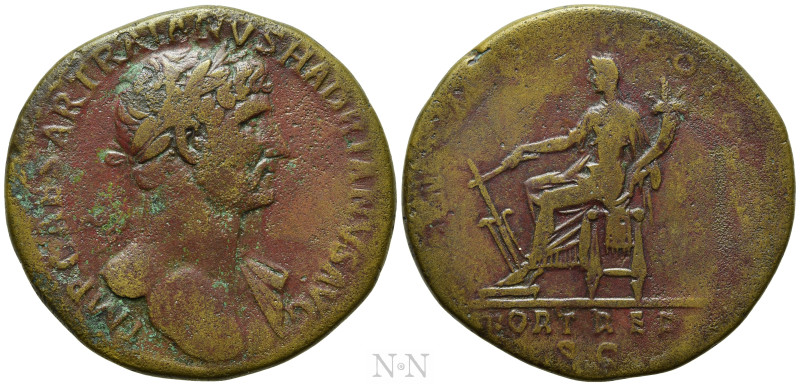 HADRIAN (117-138). Sestertius. Rome. 

Obv: IMP CAESAR TRAIANVS HADRIANVS AVG....