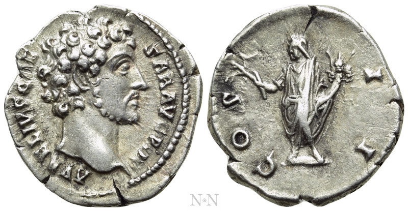 MARCUS AURELIUS (Caesar, 139-161). Denarius. Rome. 

Obv: AVRELIVS CAESAR AVG ...