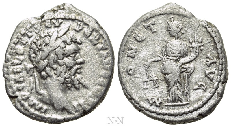 SEPTIMIUS SEVERUS (193-211). Denarius. Emesa. 

Obv: IMP CAE L SEP SEV PERT AV...