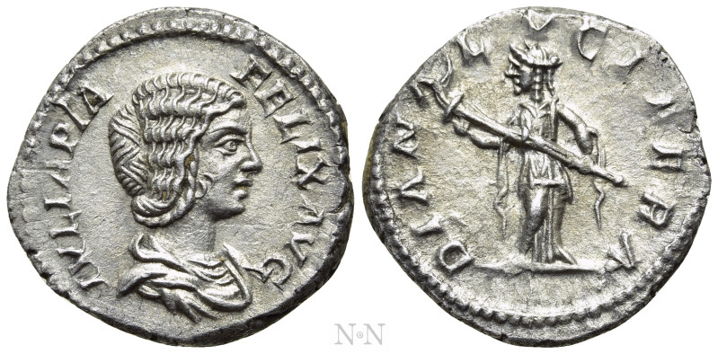 JULIA DOMNA (Augusta, 193-217). Denarius. Rome. 

Obv: IVLIA PIA FELIX AVG. 
...