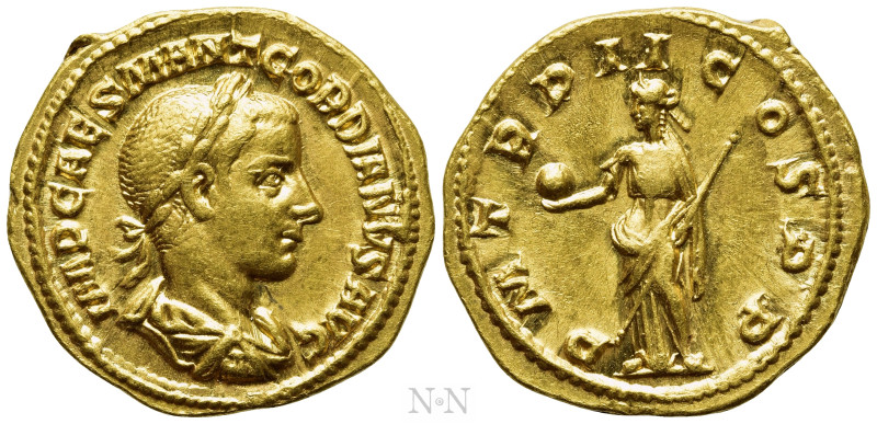 GORDIAN III (238-244). Aureus. Rome. 

Obv: IMP CAES M ANT GORDIANVS AVG. 
La...