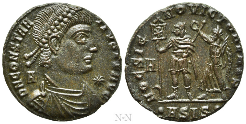 CONSTANTIUS II (337-361). Centenionalis. Siscia. 

Obv: D N CONSTANTIVS P F AV...