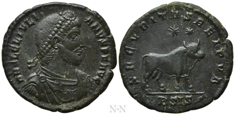 JULIAN II APOSTATA (360-363). Ae. Siscia. 

Obv: D N FL CL IVLIANVS P F AVG. ...