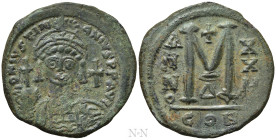 JUSTINIAN I (527-565). Follis. Constantinople. Dated RY 22 (548/9)