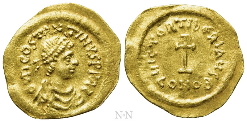 TIBERIUS II CONSTANTINE (578-582). GOLD Tremissis. Constantinople. 

Obv: δ M ...