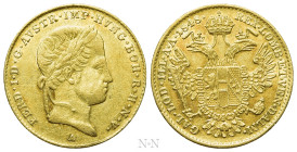 AUSTRIAN EMPIRE. Ferdinand I (1835-1848). GOLD Ducat (1848-A). Wien (Vienna)