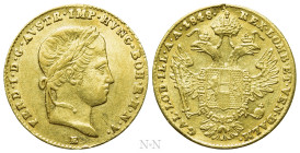 AUSTRIAN EMPIRE. Ferdinand I (1835-1848). GOLD Ducat (1848-E). Alba Iulia (Karlsburg)