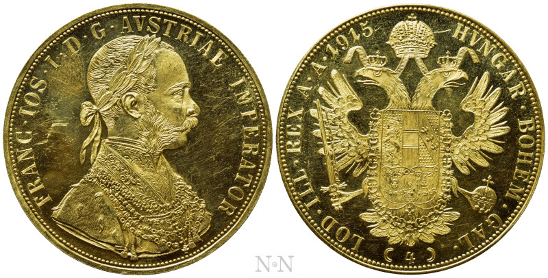 AUSTRIAN EMPIRE. Franz Josef I (1848-1916). GOLD 4 Ducats (1915). Wien (Vienna)....