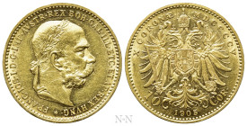 AUSTRIAN EMPIRE. Franz Josef I (1848-1916). GOLD 10 Corona (1905). Wien (Vienna)