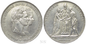 AUSTRIAN EMPIRE. Franz Josef I (1848-1916). Doppelgulden (1854-A). Wien (Vienna). Commemorating his marriage to Elisabeth von Bayern