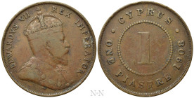 CYPRUS. Edward VII (1901-1910). 1 Piastre (1908). Royal Mint (London)