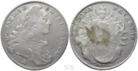 GERMANY. Bavaria. Maximilian III Joseph (1745-1777). Konventionstaler (1772-A). Amberg