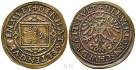 HOLY ROMAN EMPIRE. Maximilian I (1486-1519). Rechenpfennig. Hall