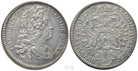 HOLY ROMAN EMPIRE. Karl VI (1711-1740). 1/4 Taler (1740). Hall