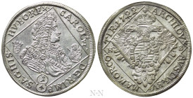 HOLY ROMAN EMPIRE. Karl VI (1711-1740). 1/4 Taler (1722-NB)