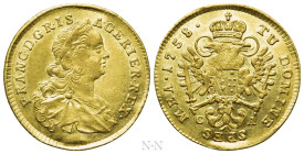HOLY ROMAN EMPIRE. Franz I (1745-1765). GOLD Ducat (1758-CA). Alba Iulia