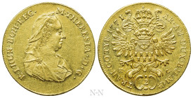 HOLY ROMAN EMPIRE. Maria Theresia (1740-1780). 2 Dukat (1771). Karlsburg. Struck for use in Transylvania